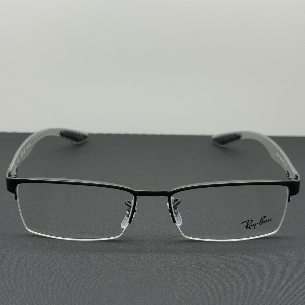 Ray Ban Rx Tech Series Eyeglasses RB8413 2504 Polished Carbon Fiber 54-17-145 - Picture 2 of 13